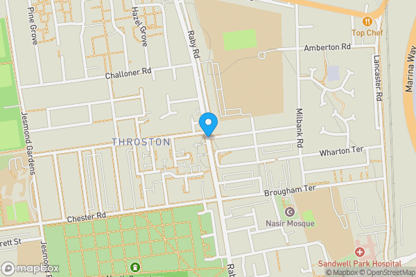 Map location for Raby Road, Hartlepool, TS24 8HF