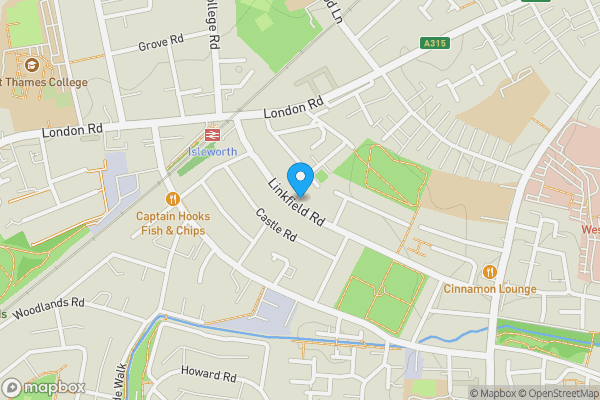 Map location for 90 Linkfield Road, Isleworth, TW7 6QH