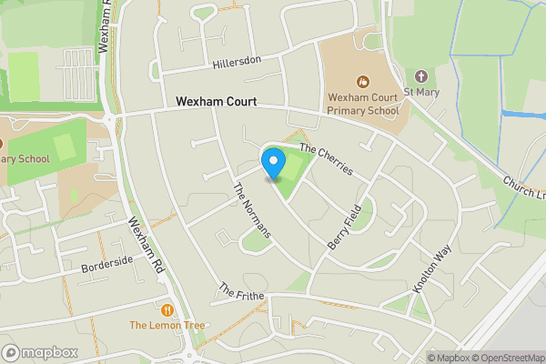 Map location for Garage Compound at The Cherries, Slough, SL2 5TR