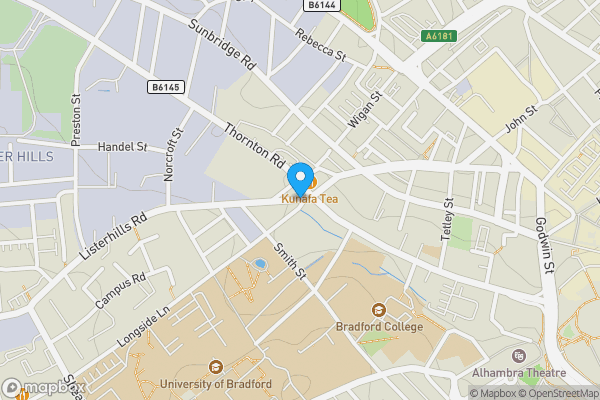 Map location for Land at Listerhills Road, Bradford, West Yorkshire BD7 1HX