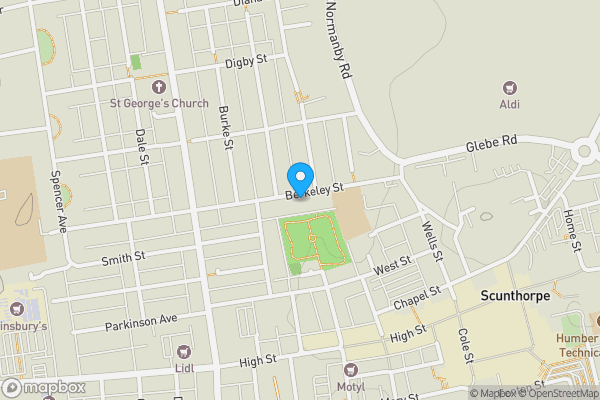 Map location for 47. Berkeley Street, Scunthorpe, South Humberside, DN15 6BJ