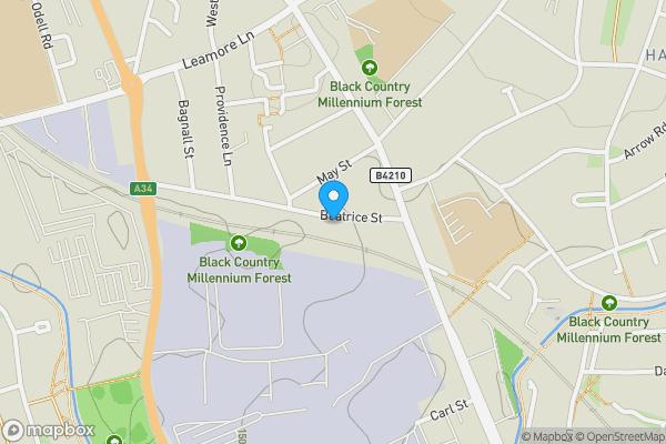 Map location for 27 Beatrice Street, Walsall, West Midlands, WS3 2AY