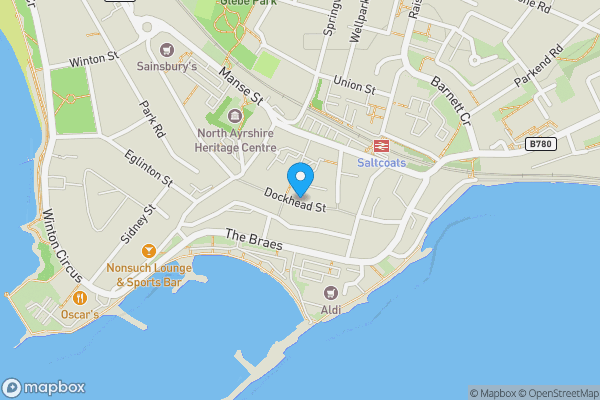 Map location for 41 Dockhead Street, Saltcoats, KA21 5ED