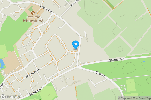 Map location for Land adjacent to 91 Grove Park, Tring, Hertfordshire, HP23 5JW