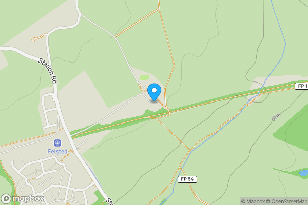 Map location for Station House, Station Road, Felsted, Dunmow, Essex CM6 3HG