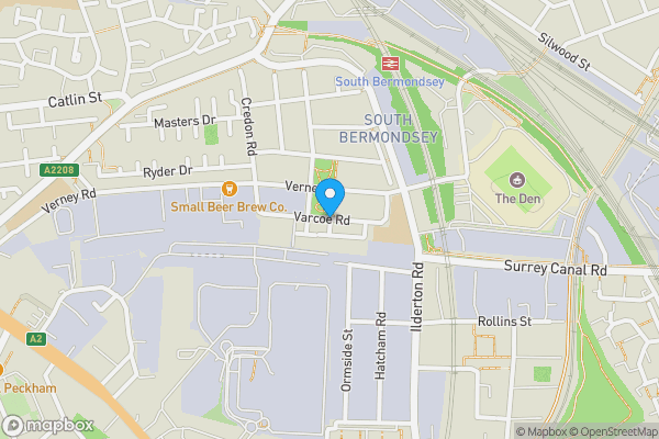 Map location for Varcoe Road, London, Greater London, SE16 3DQ