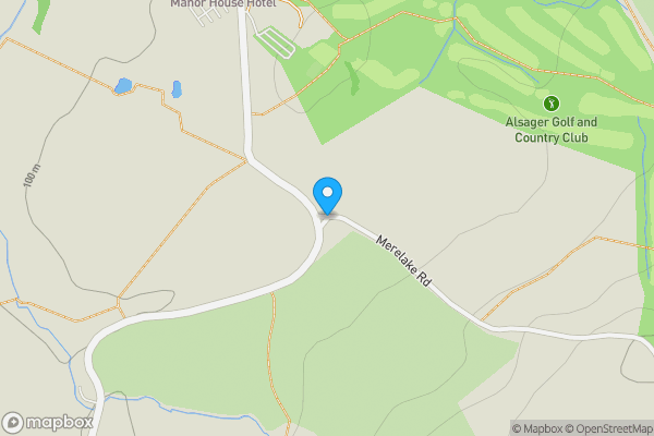 Map location for Ridley Reservoir, Ridley Reservoir Merelake Road, Alsager, Staffordshire, ST7 1UF