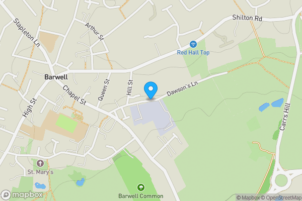 Map location for Dawsons Lane Enterprise Centre, Dawsons Lane, Barwell, Leicestershire, LE9 8BE