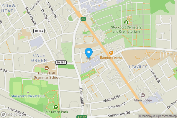 Map location for Violet Street, Stockport, SK2 6PE