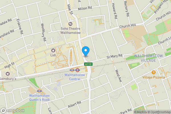 Map location for 183-185 Hoe Street, Walthamstow, London, E17 3AP