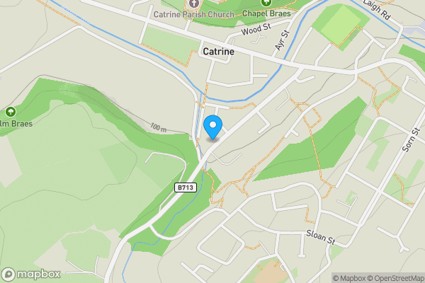 Map location for 48A Newton Street, Catrine, Mauchline, Ayrshire KA5 6RX