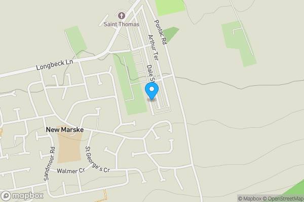 Map location for 4 Hill View Terrace, New Marske, Redcar, North Yorkshire TS11 8EP