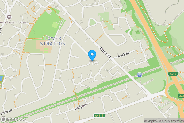 Map location for Frankton Gardens, Swindon, Wiltshire, SN3 4LU