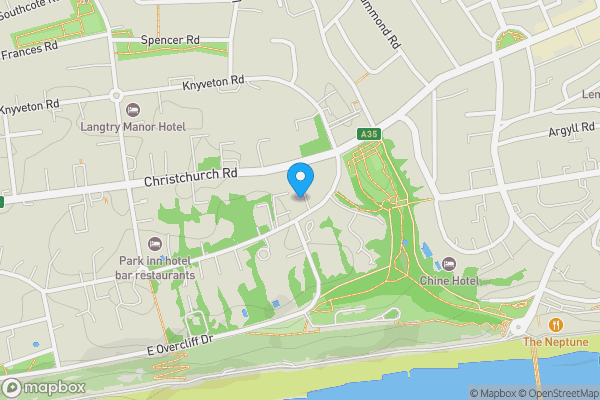 Map location for Flat 6 Manor House, 34 Manor Road, Bournemouth, Dorset, BH1 3EZ