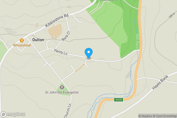 Map location for Vanity Lane, Stone