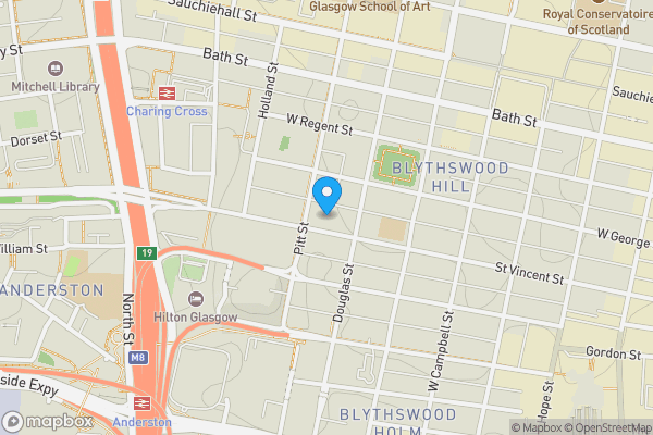 Map location for 95 Douglas Street, Glasgow, Glasgow City, G2 5RL
