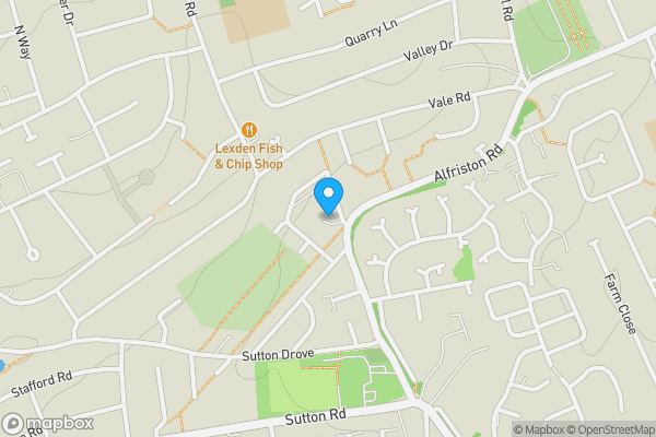 Map location for Tesco Express, Former Seven Sisters Public House, Alfriston Road, Seaford, East Sussex, BN25 3PY