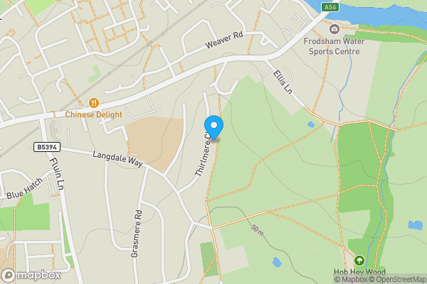 Map location for Townfield Lane, Frodsham, UK