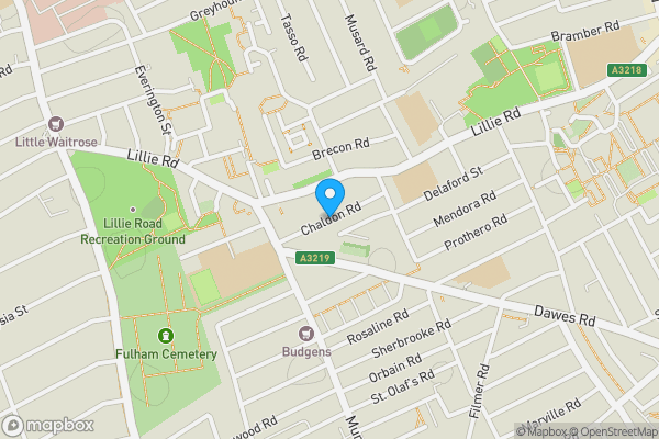 Map location for Chaldon Road, London, London, SW6 7NJ