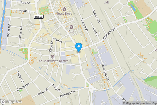 Map location for Unit 2A New Central Building, Mains Street, Long Eaton, Nottingham, NG10 1GL