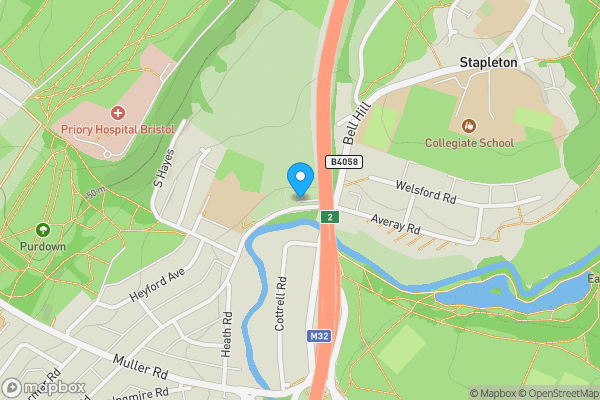 Map location for Barn 2a @, Bridge Farm, Bell Hill, Stapleton, BS16 1BQ