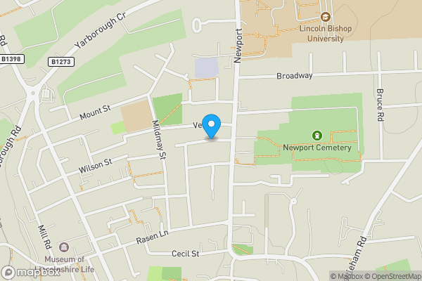 Map location for Spital Street, LINCOLN, Lincolnshire, LN1 3EG