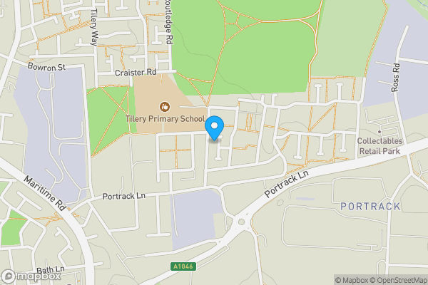 Map location for 18 St. Ann's Terrace, Stockton-On-Tees, County Durham TS18 2HT