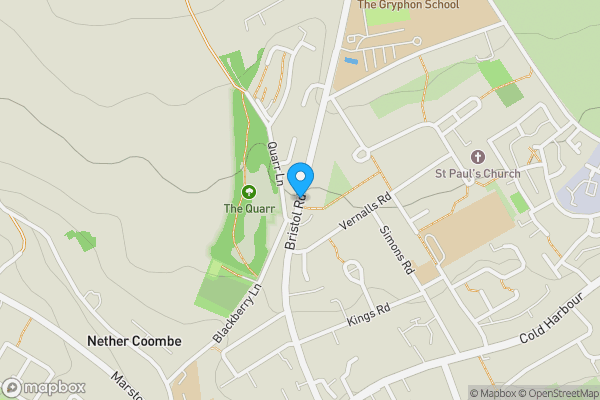 Map location for Lot B - Bristol Road Sherborne, Dorset, DT9