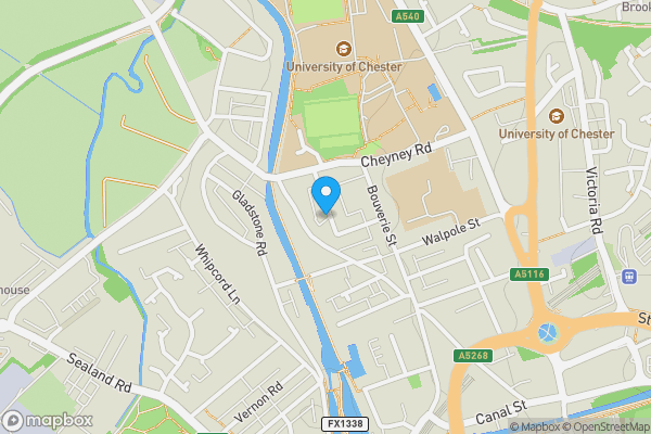 Map location for 5 Denbigh Street, Chester CH1 4HL