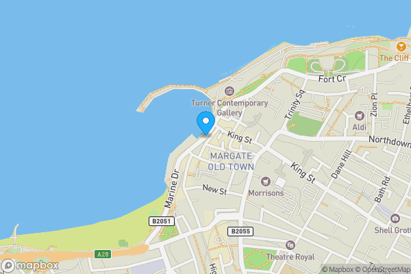 Map location for The Parade, Margate, Kent, CT9 1EP