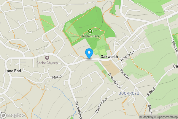 Map location for Land At Colne Road, Oakworth, Keighley, West Yorkshire, BD22 7HY