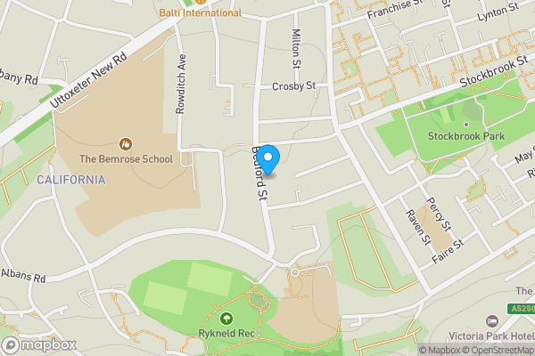 Map location for 83 Bedford Street, Derby, Derby DE22 3PE