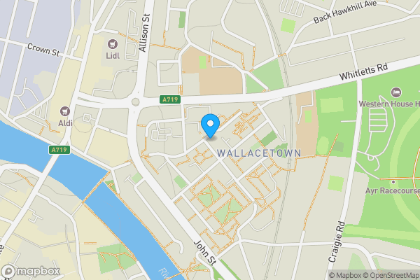 Map location for 100 George Street, Flat 5, Ayr, KA8 0BP