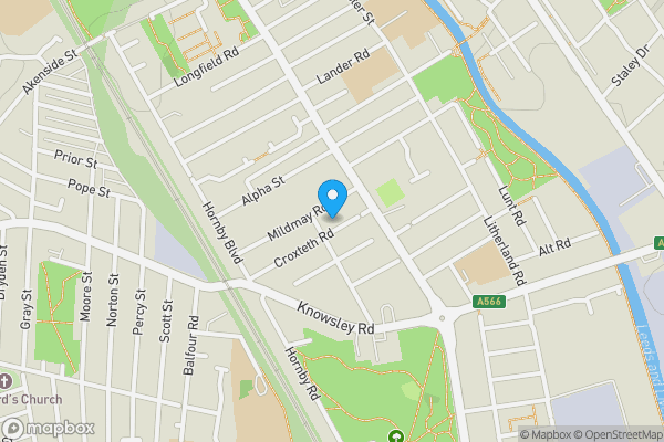 Map location for 45 Croxteth Road, Bootle, Merseyside, L20 5EB