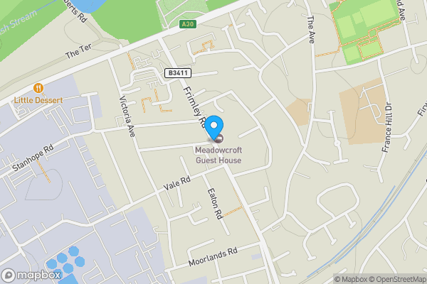 Map location for Frimley Road, Camberley, Surrey, GU15 3BD