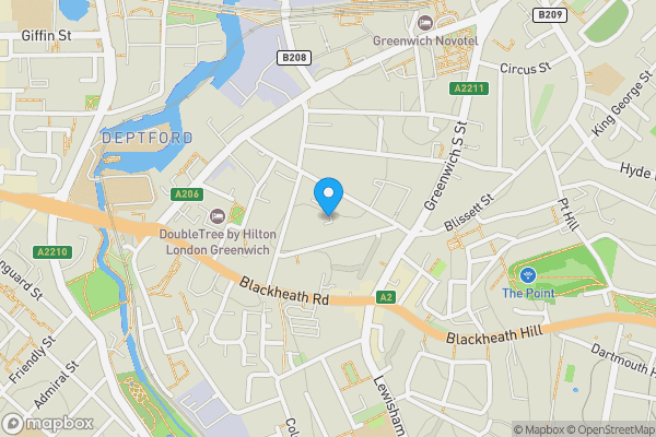 Map location for 20 Peabody Close, Devonshire Drive, Greenwich, London, SE10 8LB