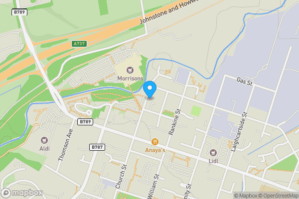 Map location for 24 Collier Street, Flat F1, Johnstone, PA5 8AR