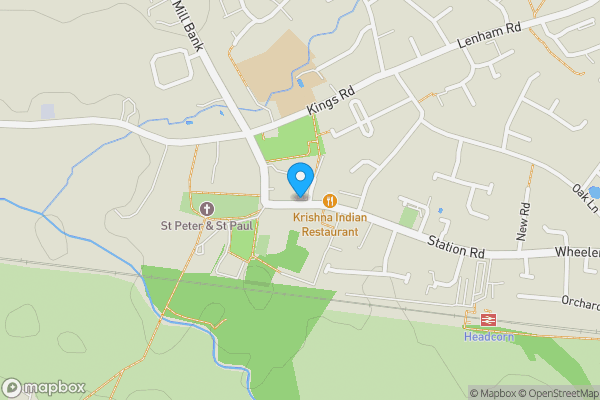 Map location for Land at Hawkes Close, Headcorn, Ashford, Kent, TN27 9GJ