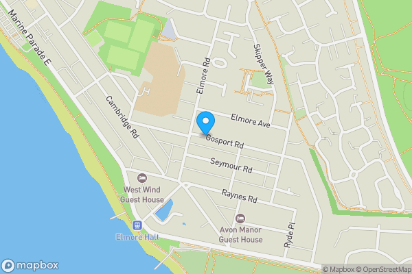 Map location for Gosport Road, Lee-on-the-Solent, Hampshire, PO13 9DP