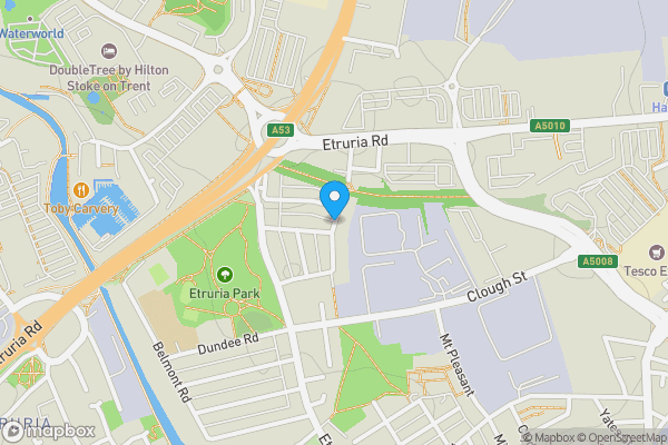 Map location for Josiah Wedgwood Street, Stoke-on-Trent, Staffordshire, ST1 4DG