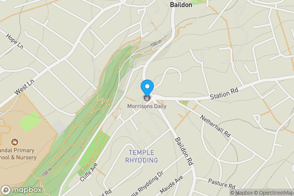 Map location for The Staithes, Baildon, Bradford, BD17 6DB