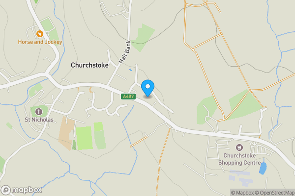 Map location for Montgomery, Powys, SY15 6AH