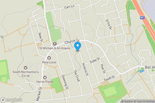 Map location for 16, Victoria Street,, Alfreton,, DE55 2BX