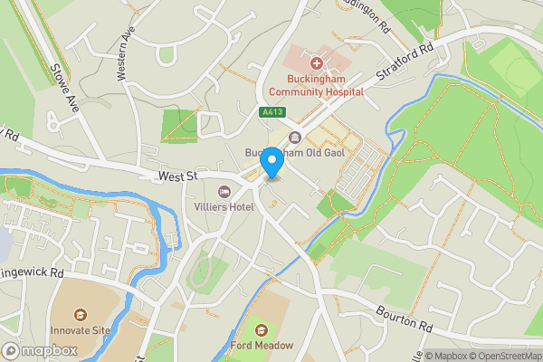 Map location for 7B Market Square, Buckingham, Buckinghamshire MK18 1NJ