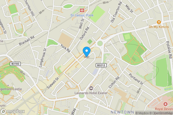 Map location for Red Lion Lane, EXETER, EX1 2FG