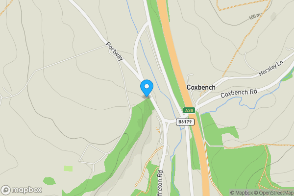 Map location for 0.50 acres, Land off Deby Road, Coxbench, Derbyshire, DE21 5BB
