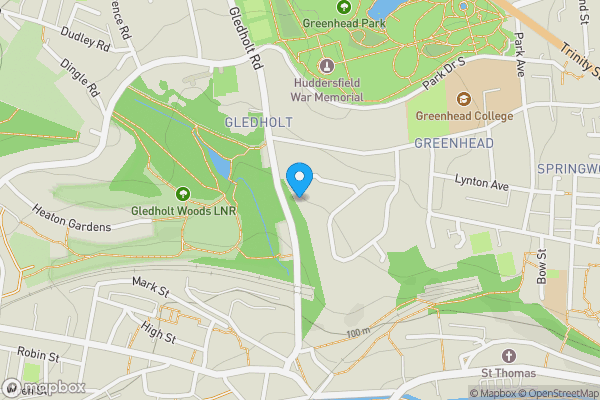 Map location for 20 Springwood Hall Close, Huddersfield, HD1 4HH