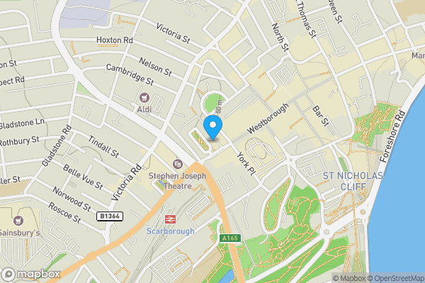 Map location for 89/90 Westborough, and 52a Albermarle Crescent , Scarborough, North Yorkshire, YO11 1JW