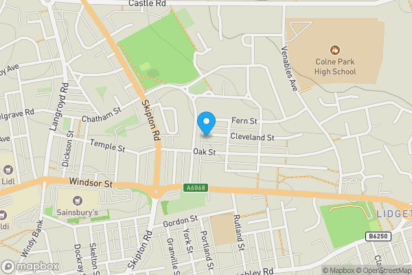Map location for 4 Cleveland Street, Colne, BB8 0BD