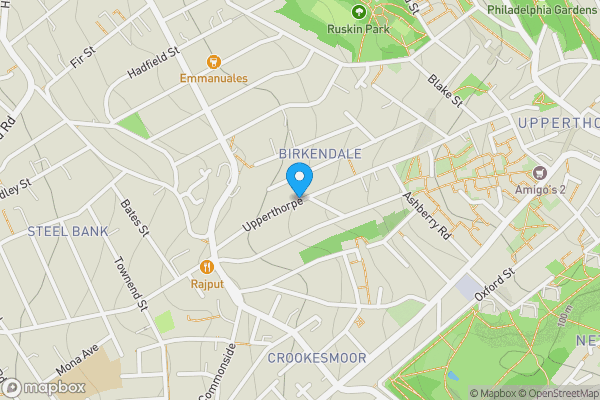 Map location for Upperthorpe, Sheffield, S6 3NF